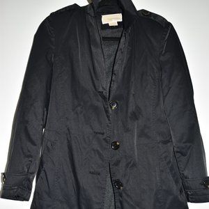 Michael Kors Womens Button up Black Pea Coat XS/XP